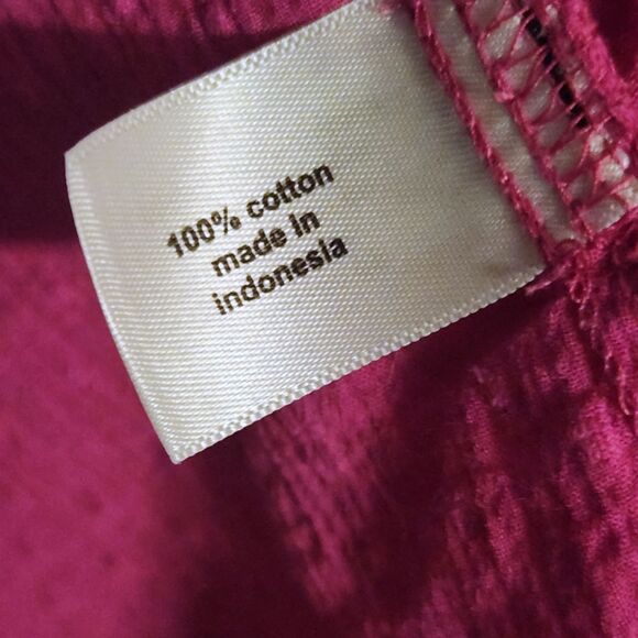 Lane Bryant Flutter-Sleeve Smock Detail Top, Fuchsia Pink, Woman 16, 100% Cotton - Picture 8 of 12